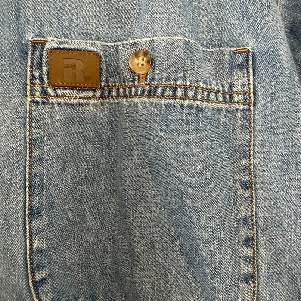 Wrangler Riggs Workwear  Denim Button Down Shirt Cotton / xlarge